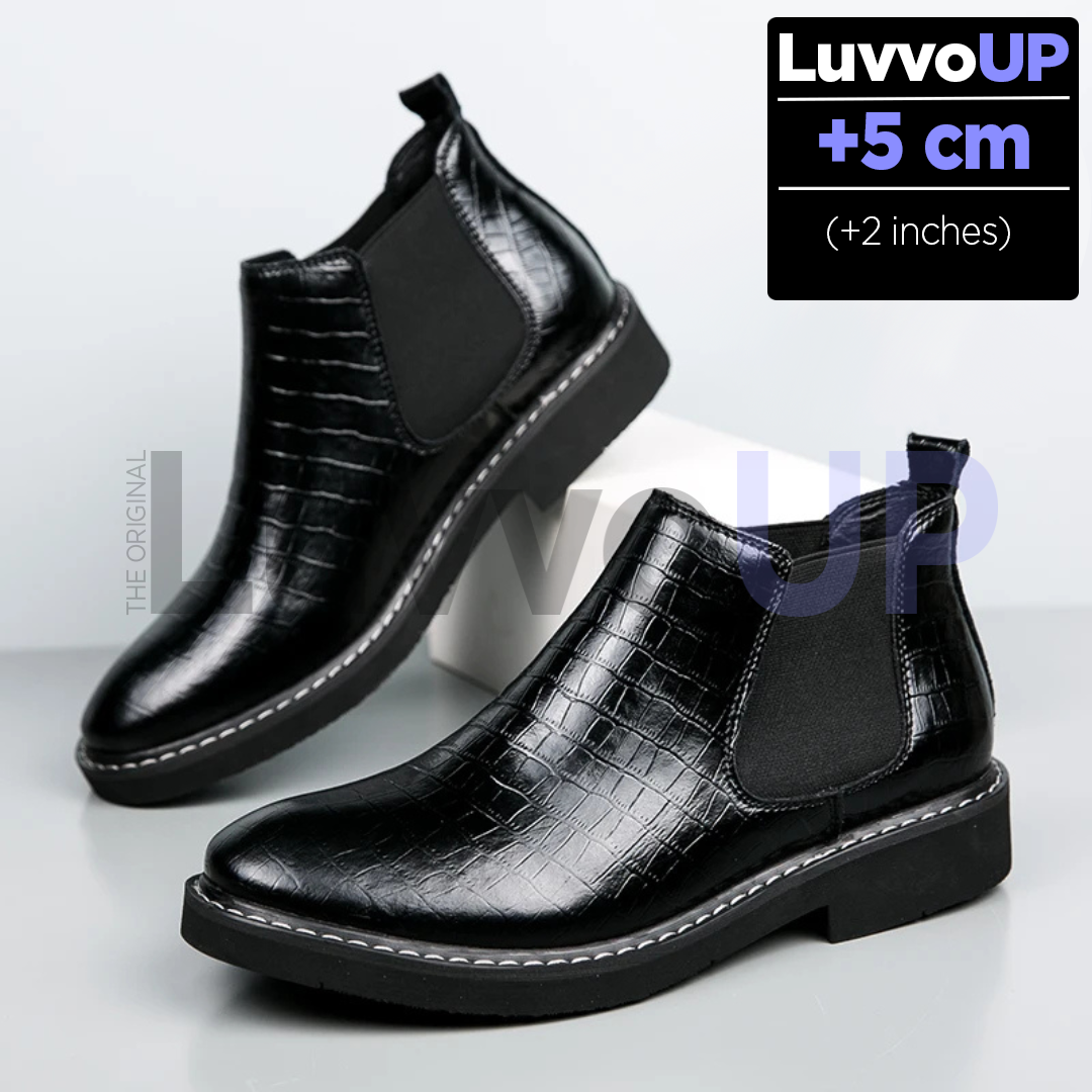 Botas de cuero con aumento de altura LuvvoUP RAPTOR
